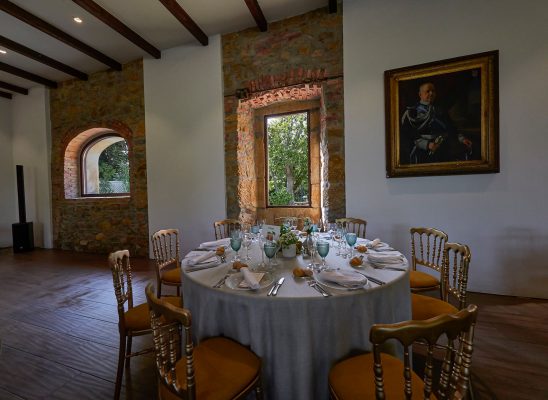 Muestra de mesa de bodas para el Palacio de Valdesoto, Siero, Asturias.